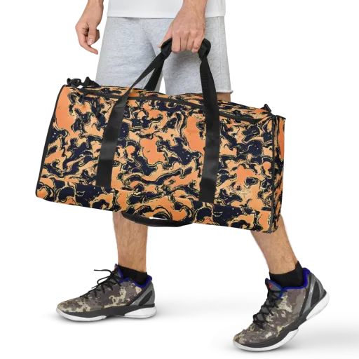 Apricot Ink on a Duffle Bag