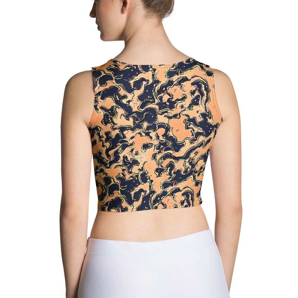 Apricot Ink on Crop Top — Back