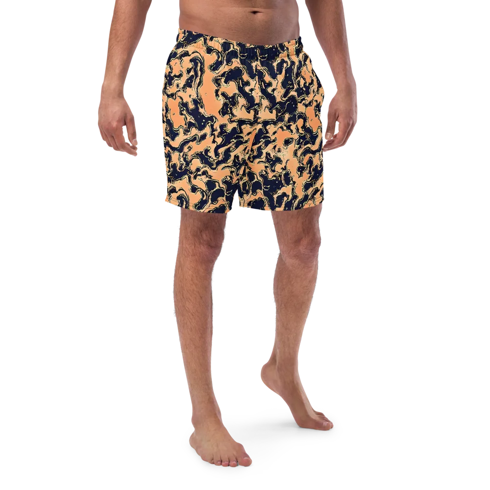 Apricot Ink on Swim Trunks — Front
