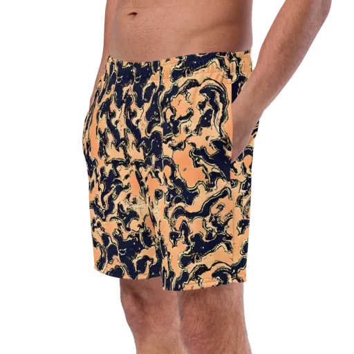 Apricot Ink on a Swim Trunks