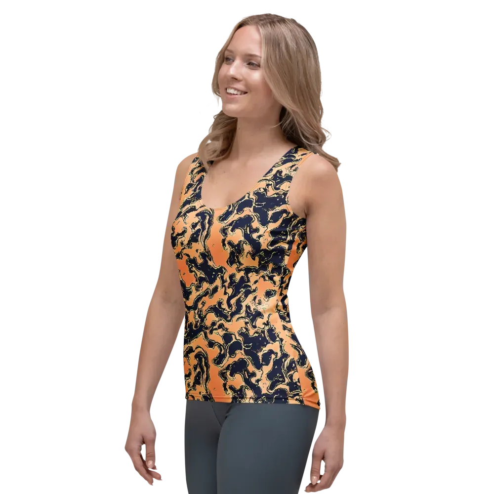 Apricot Ink on Women's Tank Top — Left Front
