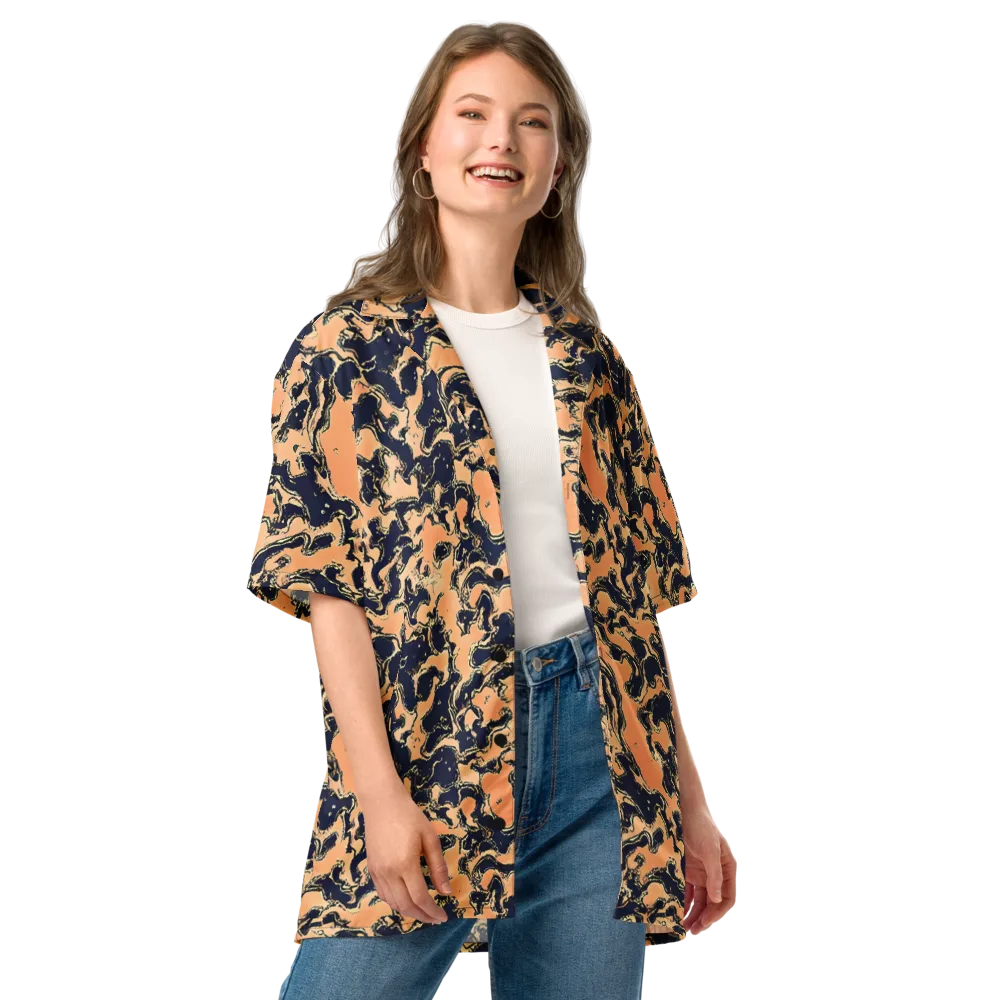 Apricot Ink on Button Shirt — Front