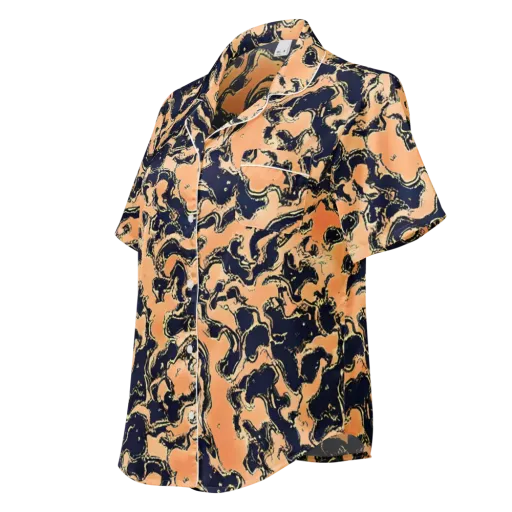 Apricot Ink on a Women's Short Sleeve Pajama Top