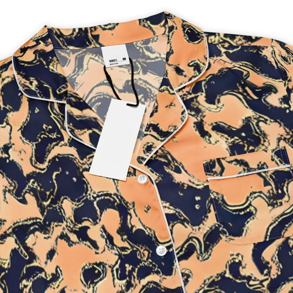 Apricot Ink on Women's Short Sleeve Pajama Top — Product details