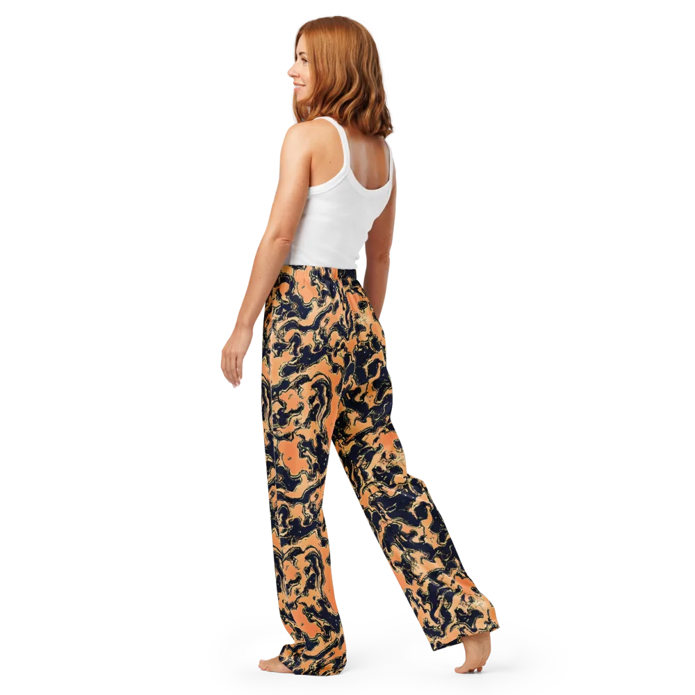 Apricot Ink on Women's Pajama Pants — Back