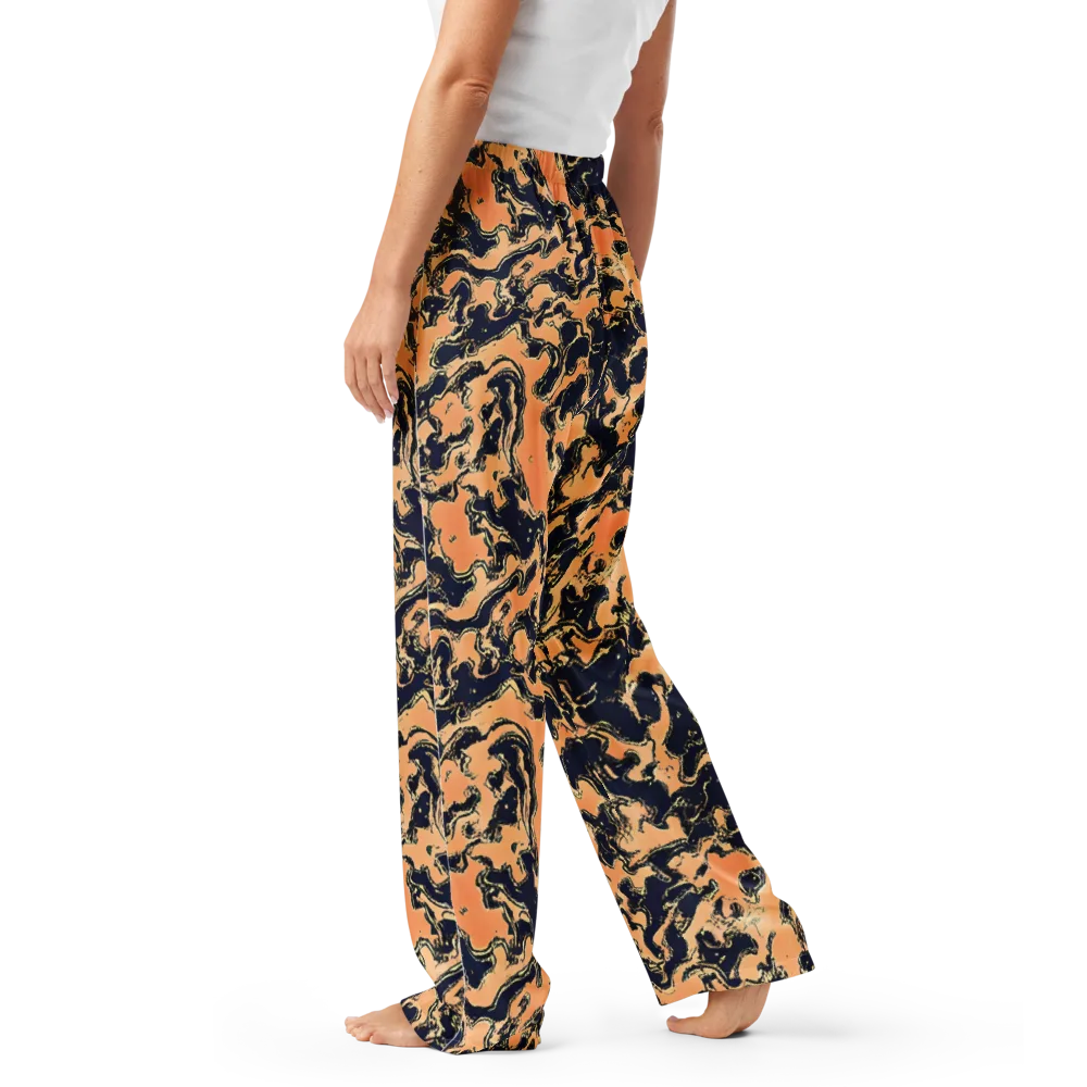 Apricot Ink on Women's Pajama Pants — Left