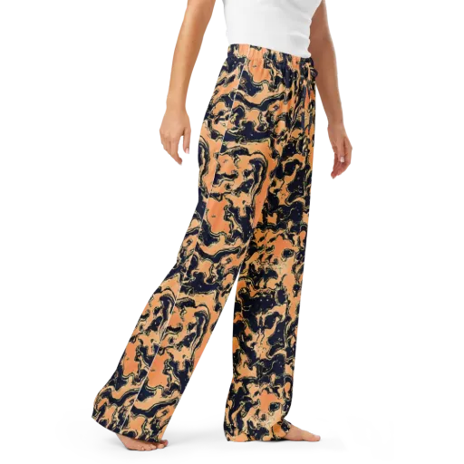 Apricot Ink on a Women's Pajama Pants