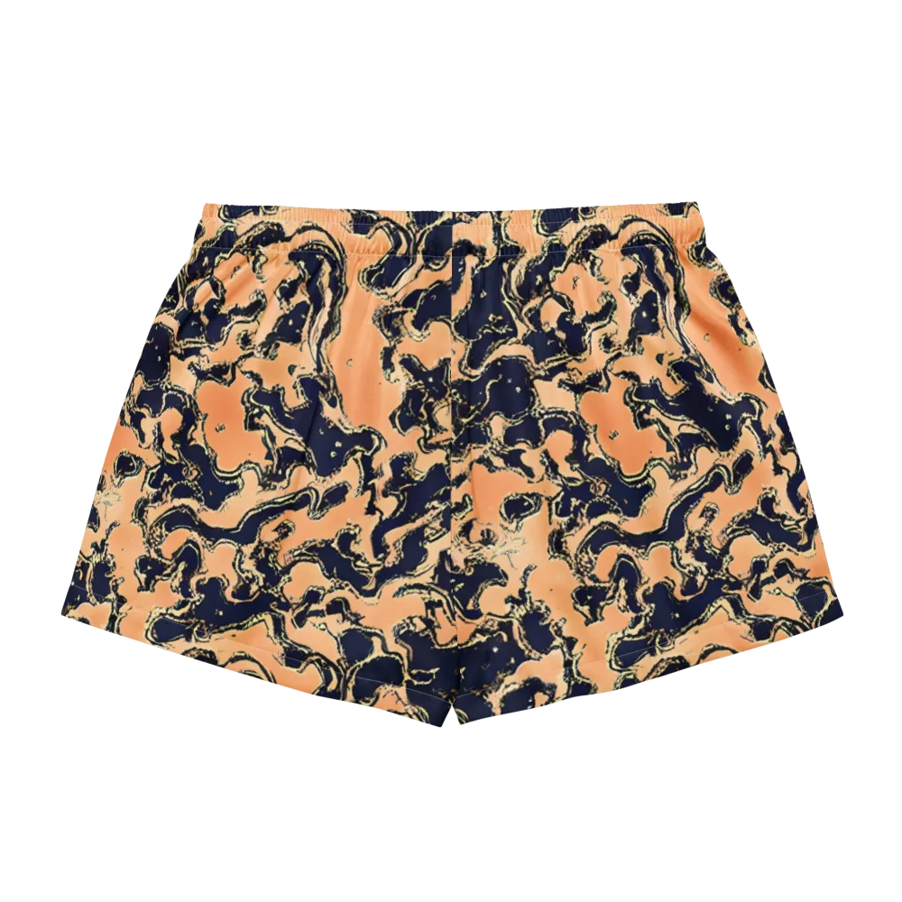 Apricot Ink on Women's Pajama Shorts — Back