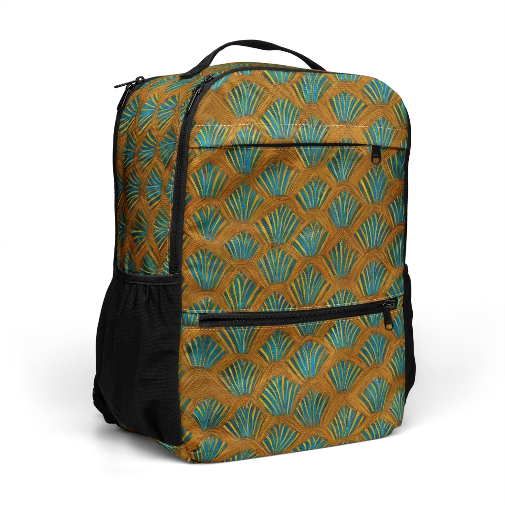 Gilded Fanfare on Utility Backpack — Right Front