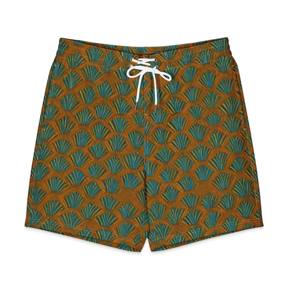Gilded Fanfare on Men's Board Shorts — Front