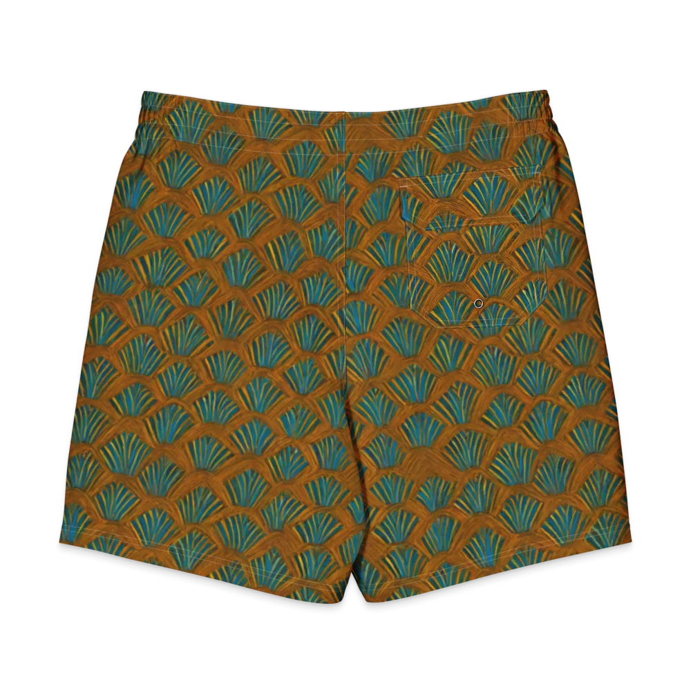 Gilded Fanfare on Men's Board Shorts — Back