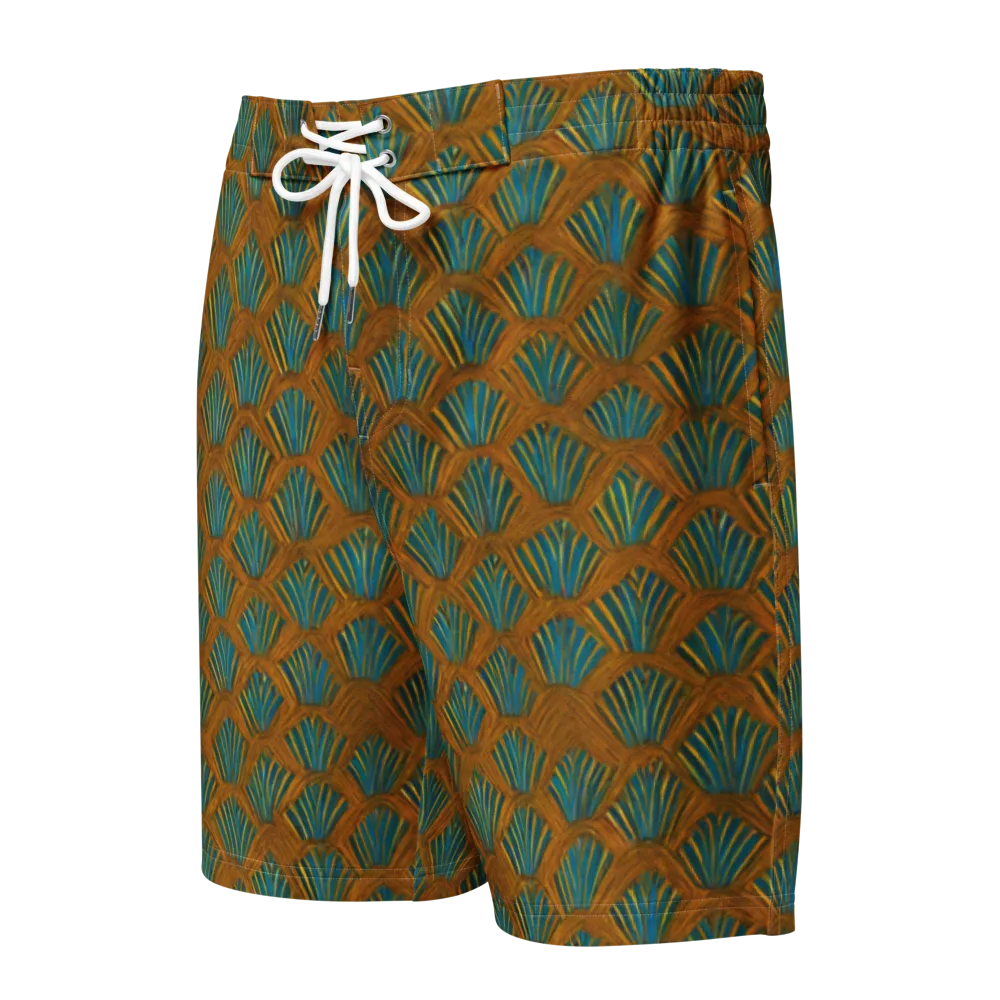 Gilded Fanfare on Men's Board Shorts — Front