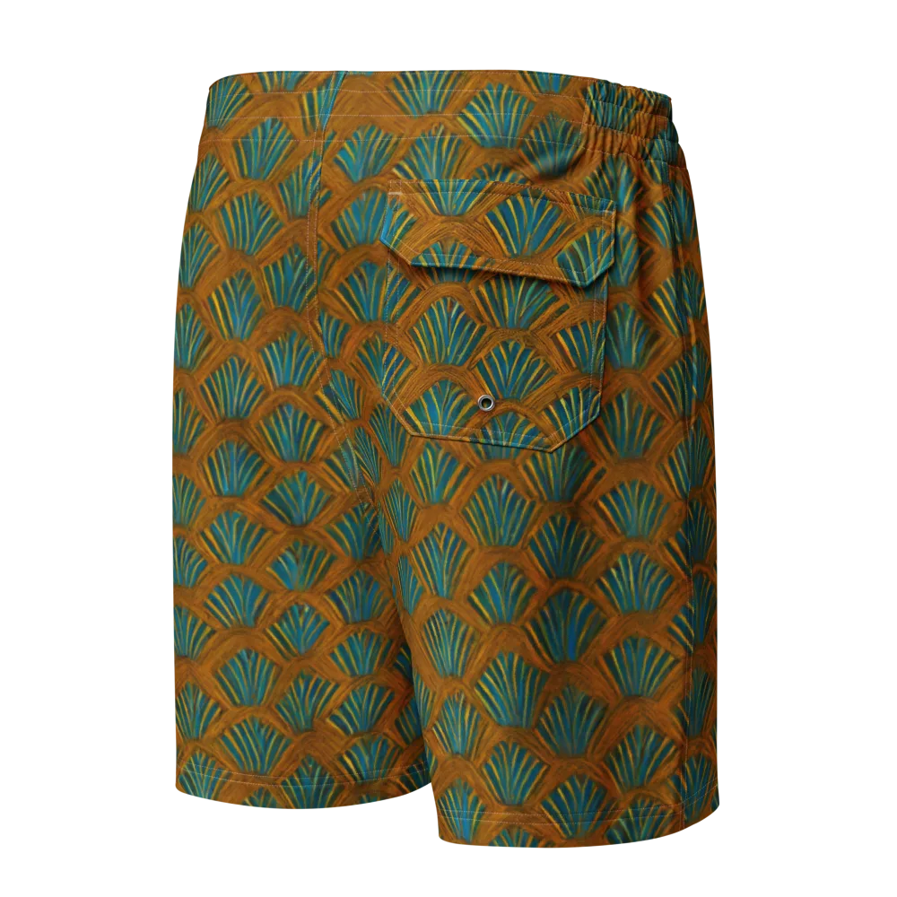 Gilded Fanfare on Men's Board Shorts — Back