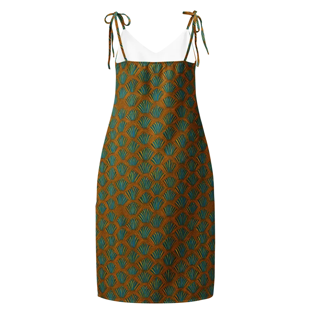 Gilded Fanfare on Slip Dress — Back