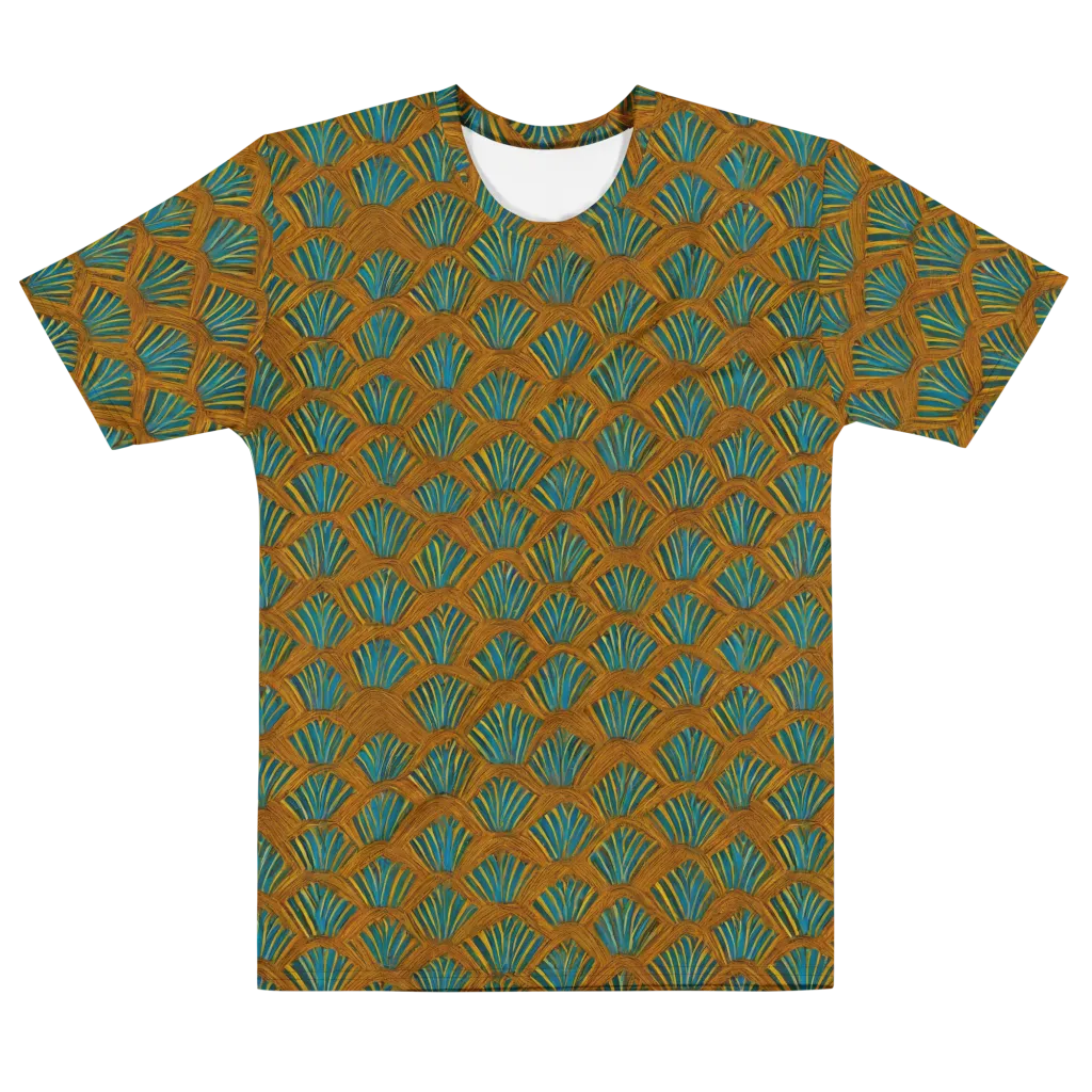Gilded Fanfare on Men's Cotton Crew Neck T-Shirt — Front