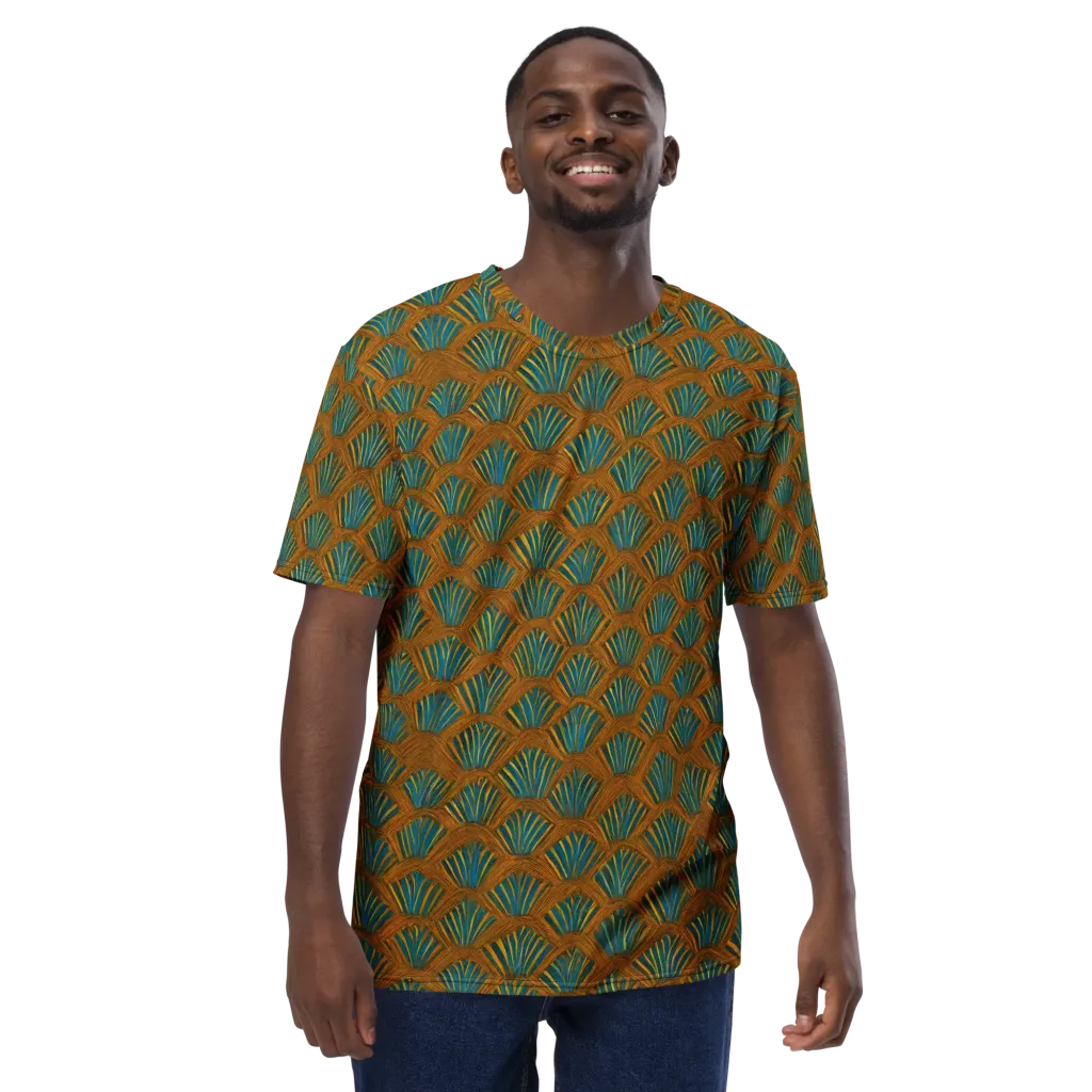 Gilded Fanfare on Men's Crew Neck T-Shirt — Front