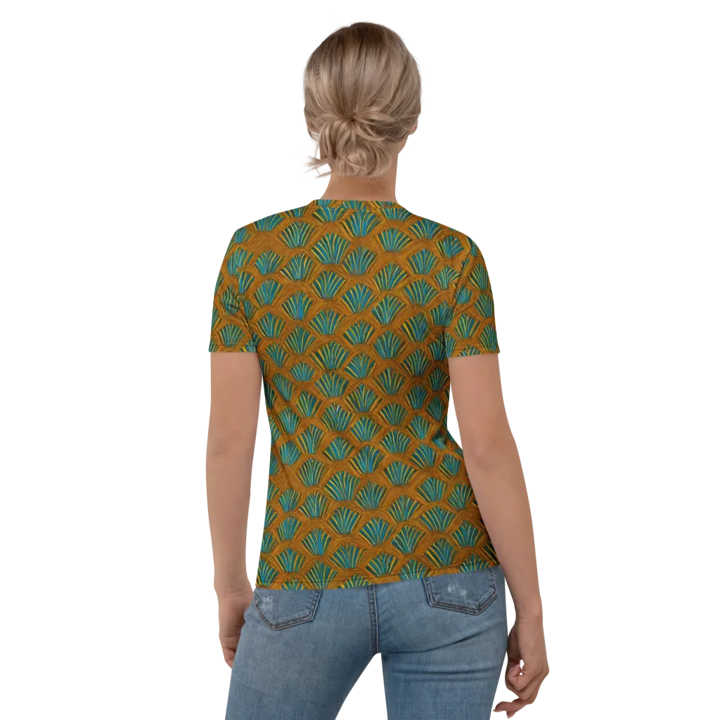 Gilded Fanfare on Women's Crew Neck T-Shirt — Back