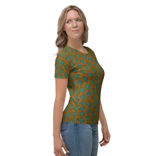 Gilded Fanfare on a Women's Crew Neck T-Shirt