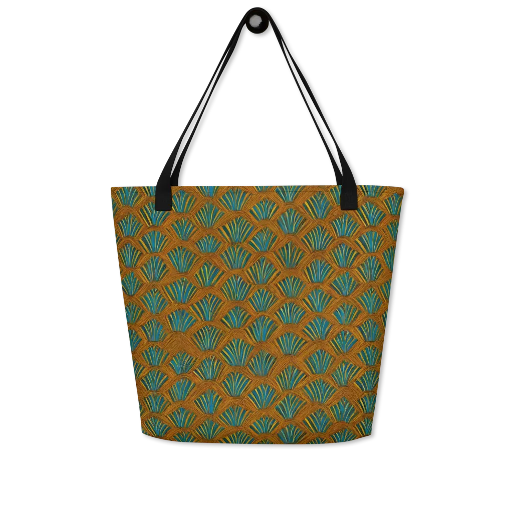 Gilded Fanfare on Large Tote Bag W/ Pocket — Front