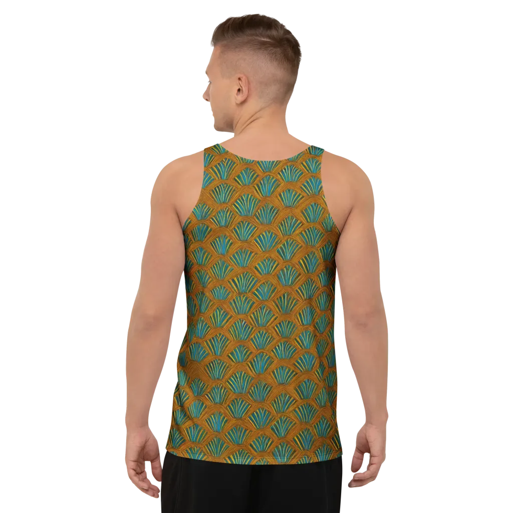Gilded Fanfare on Men's Tank Top — Back