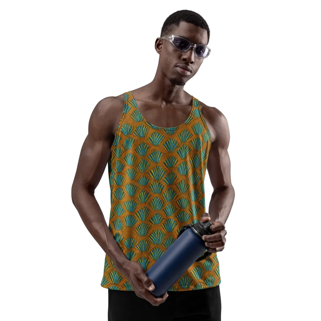 Gilded Fanfare on Men's Tank Top — Front
