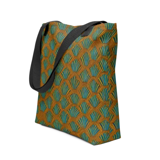 Gilded Fanfare on a Tote Bag
