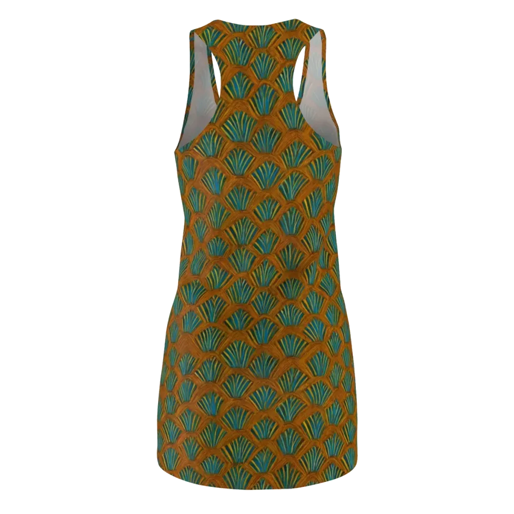 Gilded Fanfare on Racerback Dress — Back