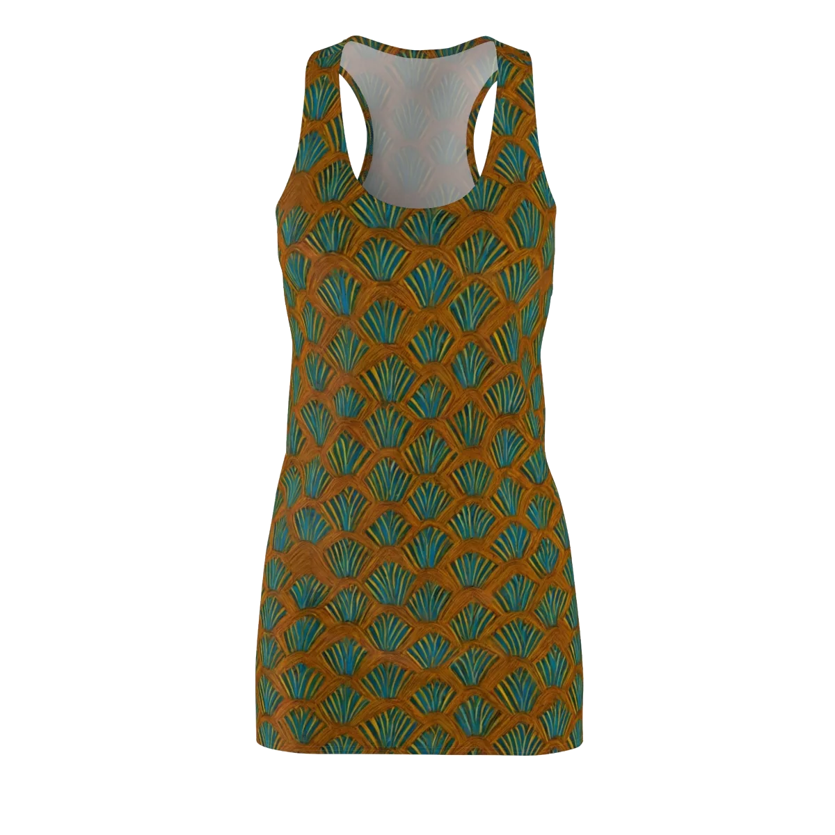 Gilded Fanfare on Racerback Dress — Front