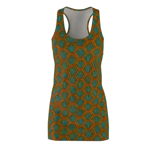 Gilded Fanfare on a Racerback Dress
