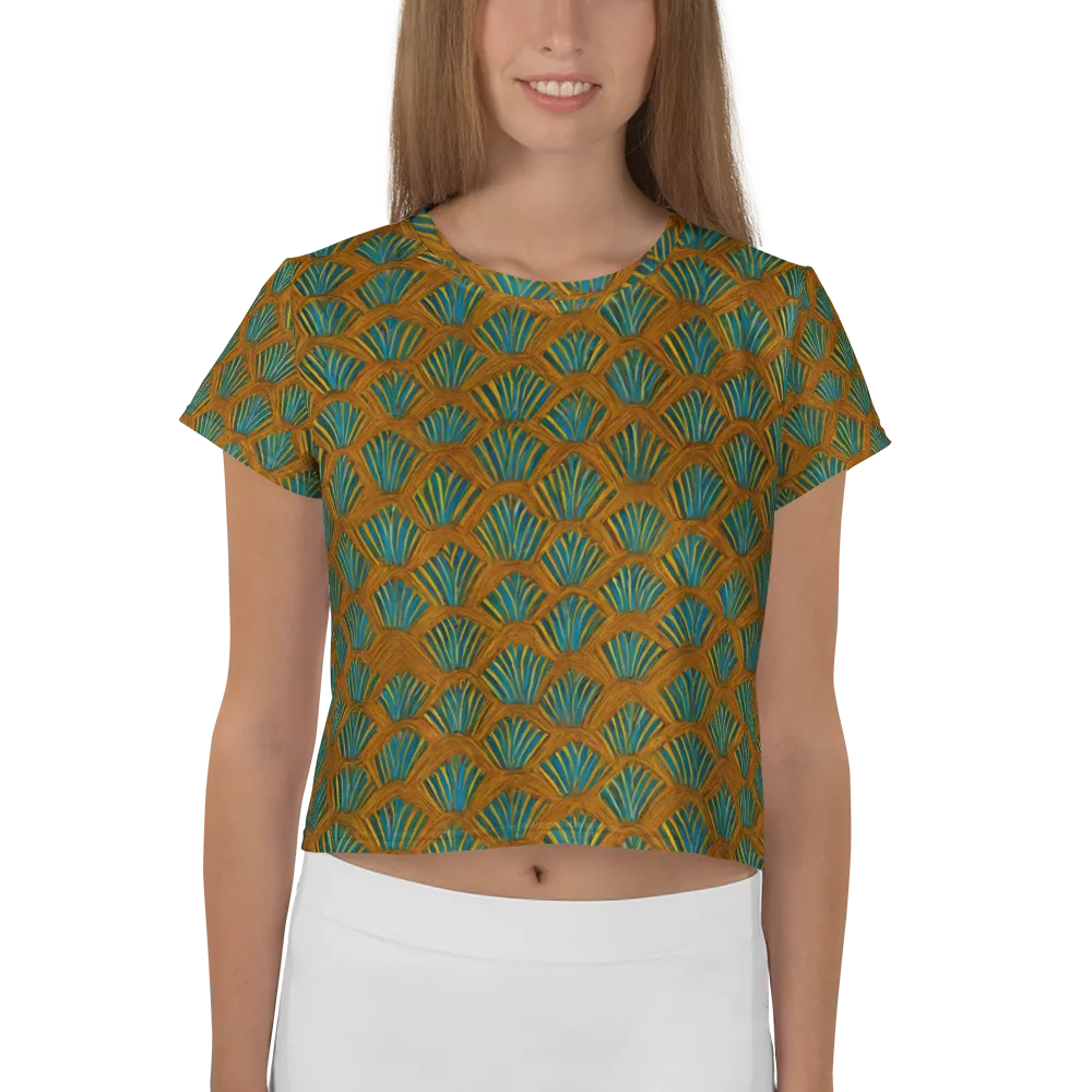 Gilded Fanfare on Crop Tee — Front