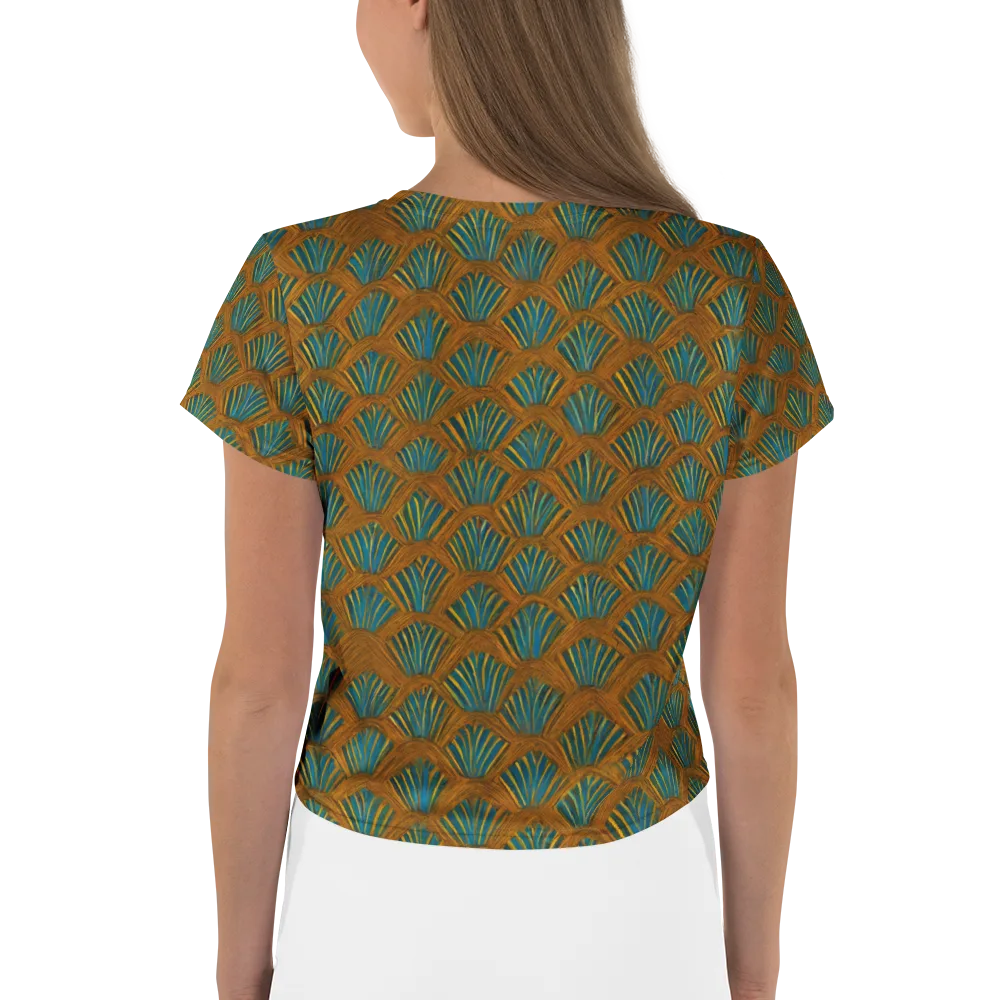 Gilded Fanfare on Crop Tee — Back