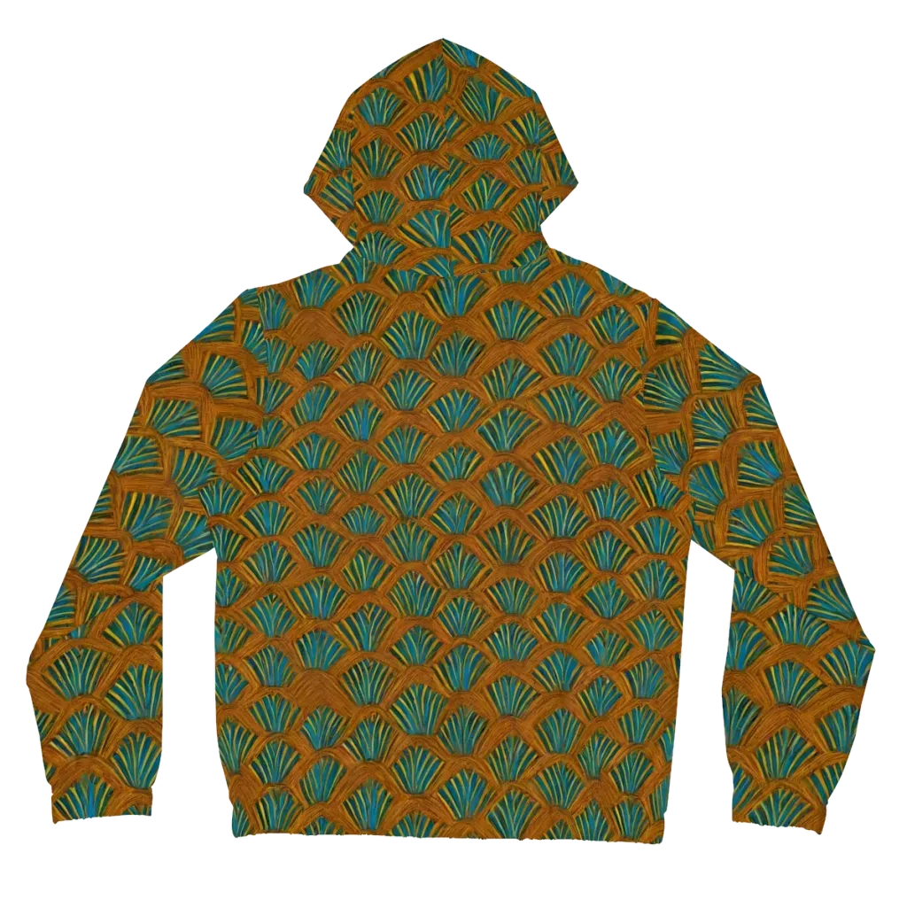 Gilded Fanfare on Women's Full-Zip Hoodie — Back