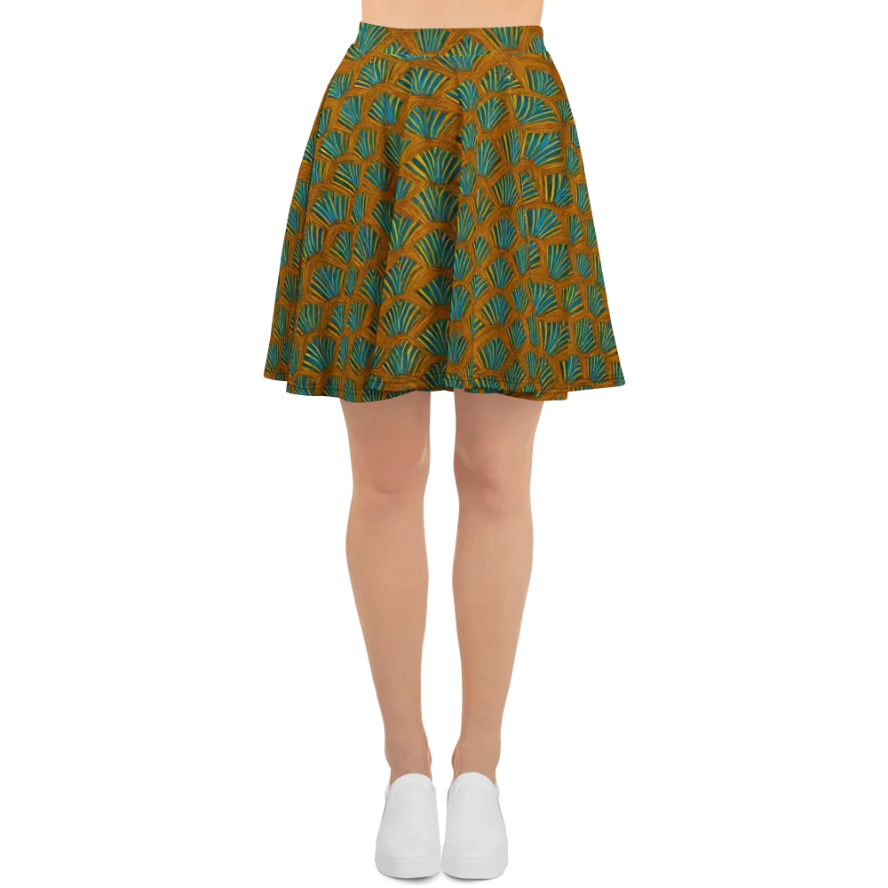 Gilded Fanfare on Skater Skirt — Front