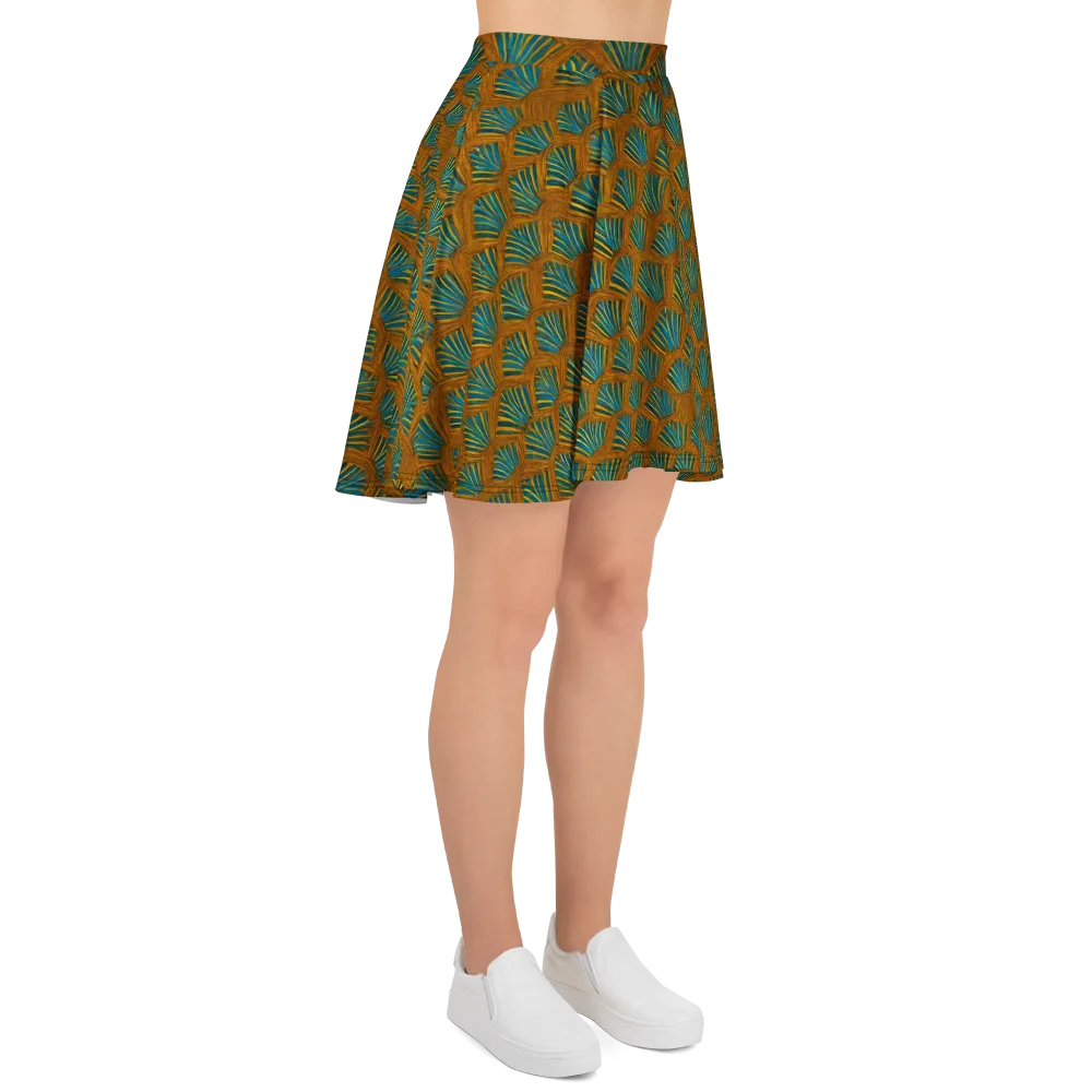 Gilded Fanfare on Skater Skirt — Right
