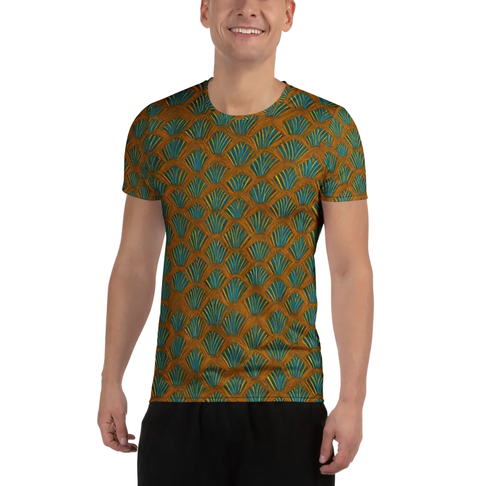 Gilded Fanfare on Men's Athletic T-Shirt — Front