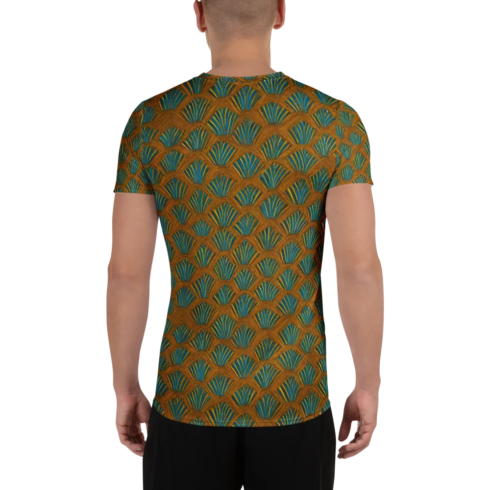Gilded Fanfare on Men's Athletic T-Shirt — Back