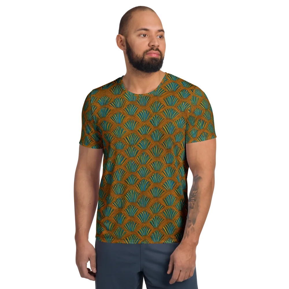 Gilded Fanfare on Men's Athletic T-Shirt — Front