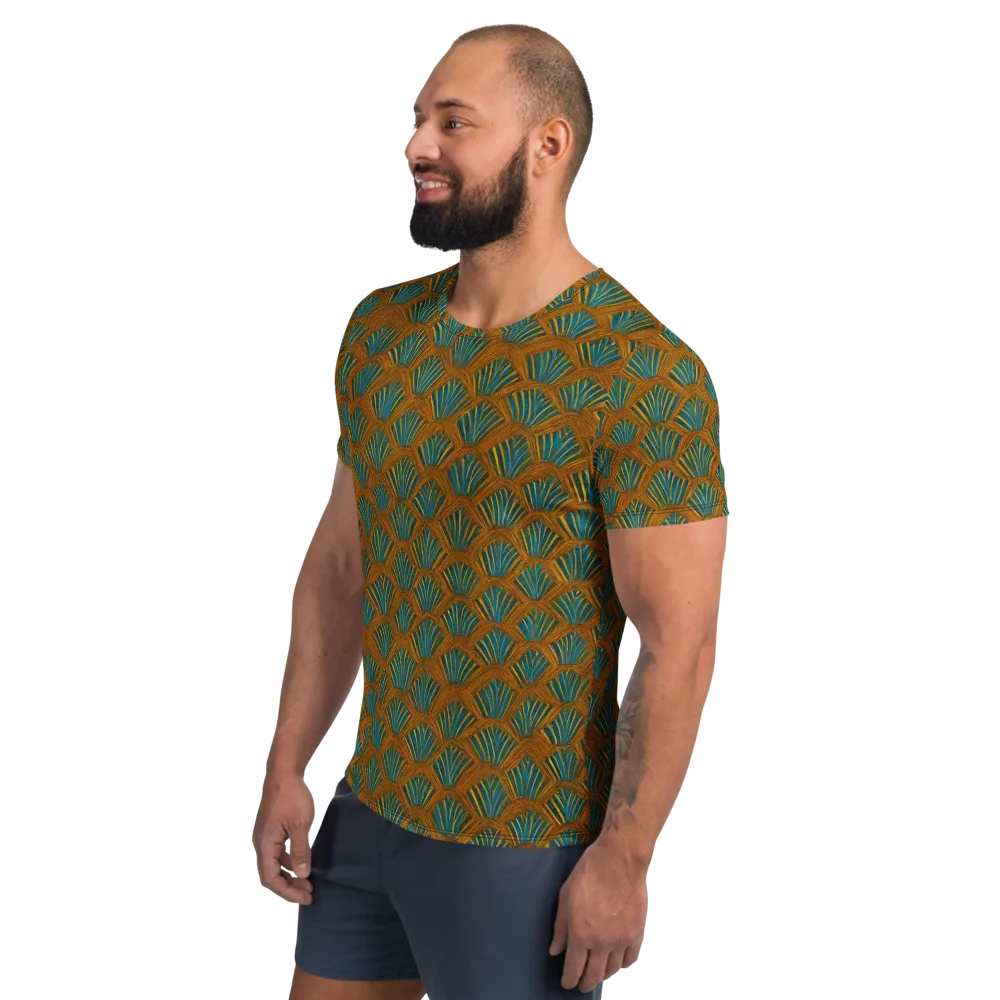 Gilded Fanfare on Men's Athletic T-Shirt — Left