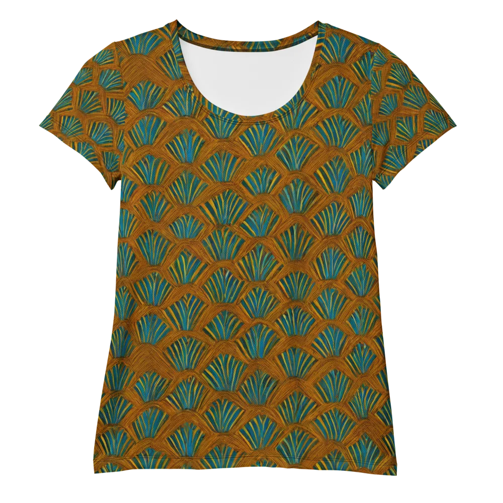 Gilded Fanfare on Women's Athletic T-Shirt — Front