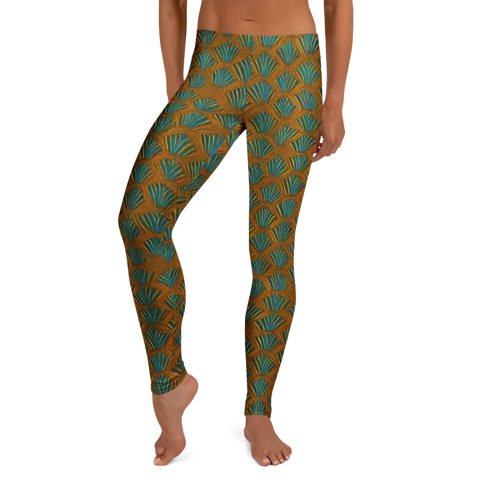 Gilded Fanfare on Leggings — Front