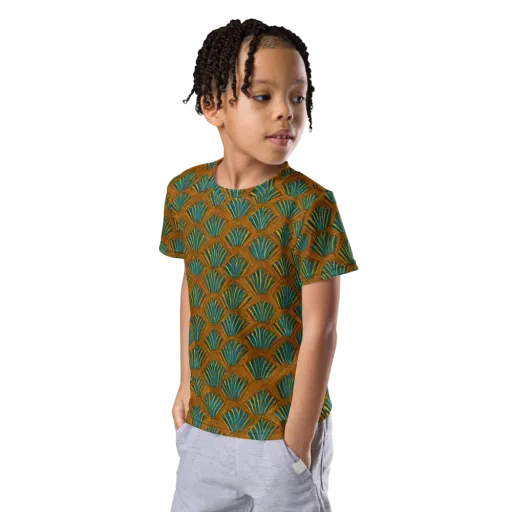 Gilded Fanfare on a Kids Crew Neck T-Shirt