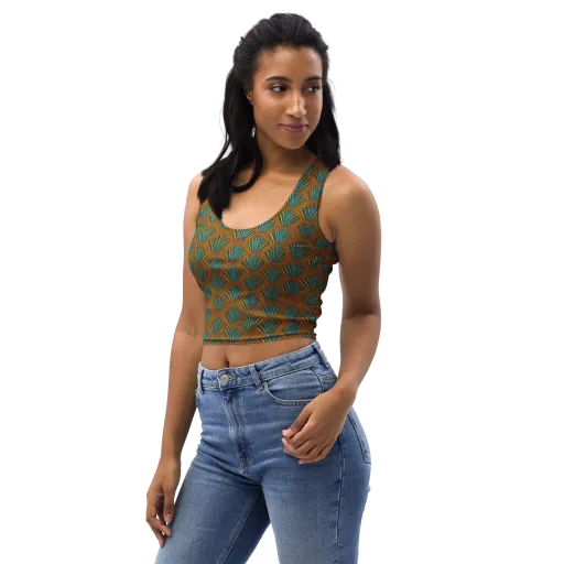 Gilded Fanfare on a Crop Top