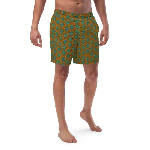 Gilded Fanfare on a Swim Trunks