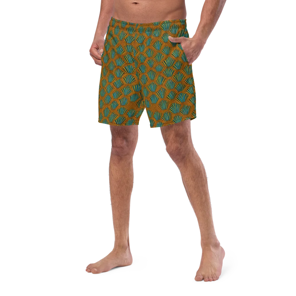 Gilded Fanfare on Swim Trunks — Left Front