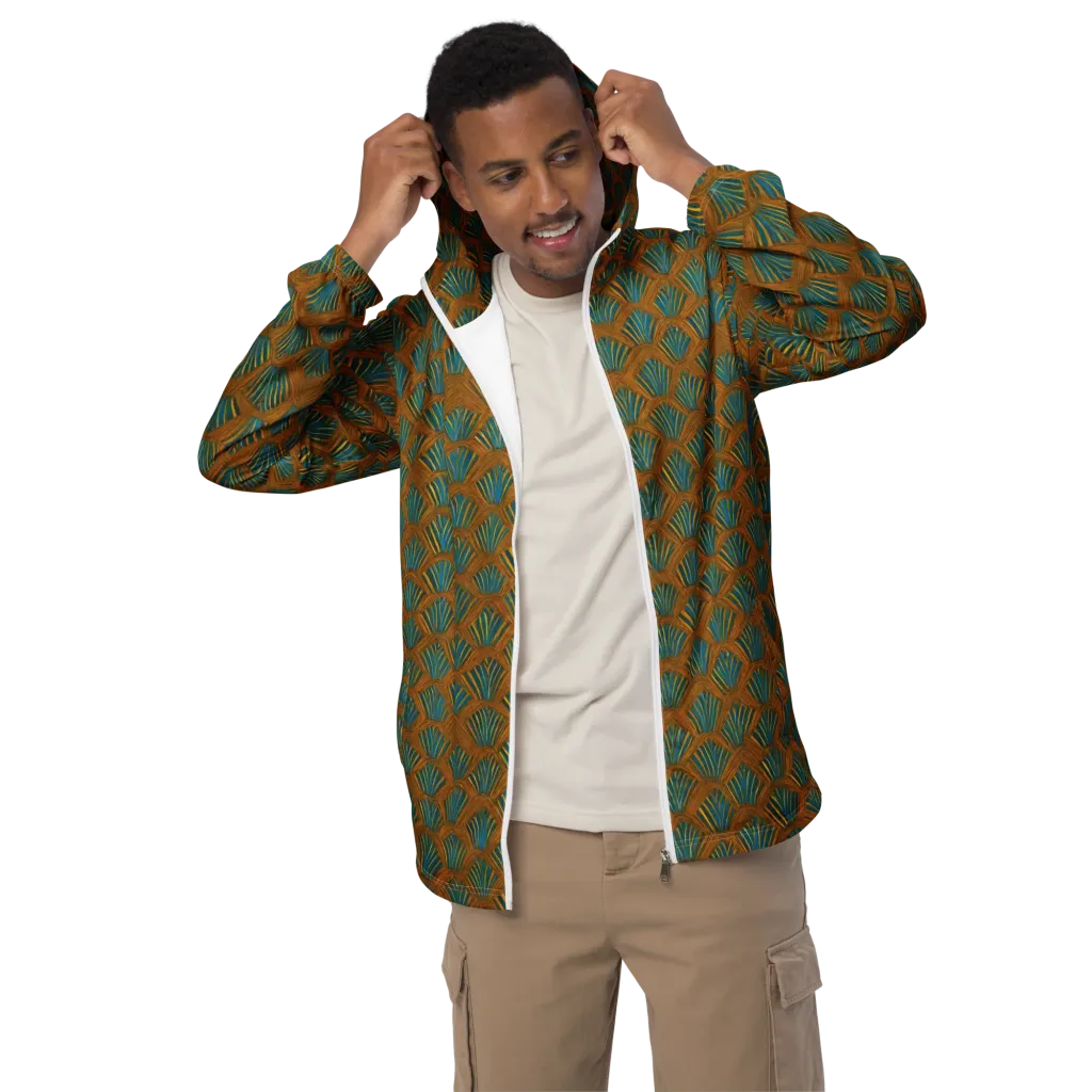 Gilded Fanfare on Men's Windbreaker — Front