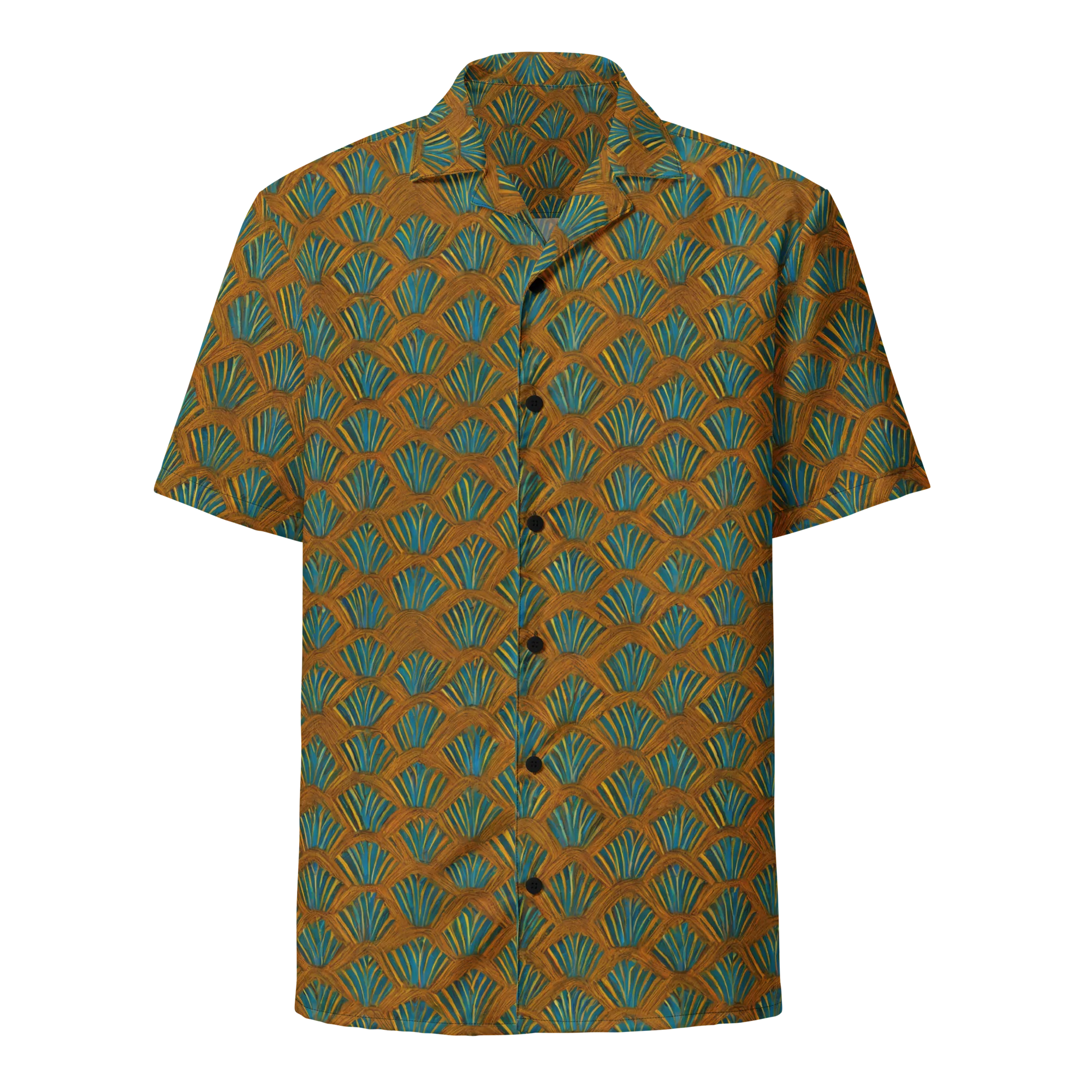Gilded Fanfare on Button Shirt — Front