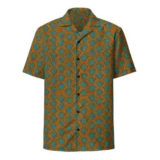 Gilded Fanfare on a Button Shirt