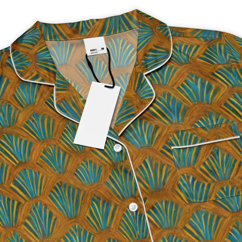 Gilded Fanfare on Women's Short Sleeve Pajama Top — Product details