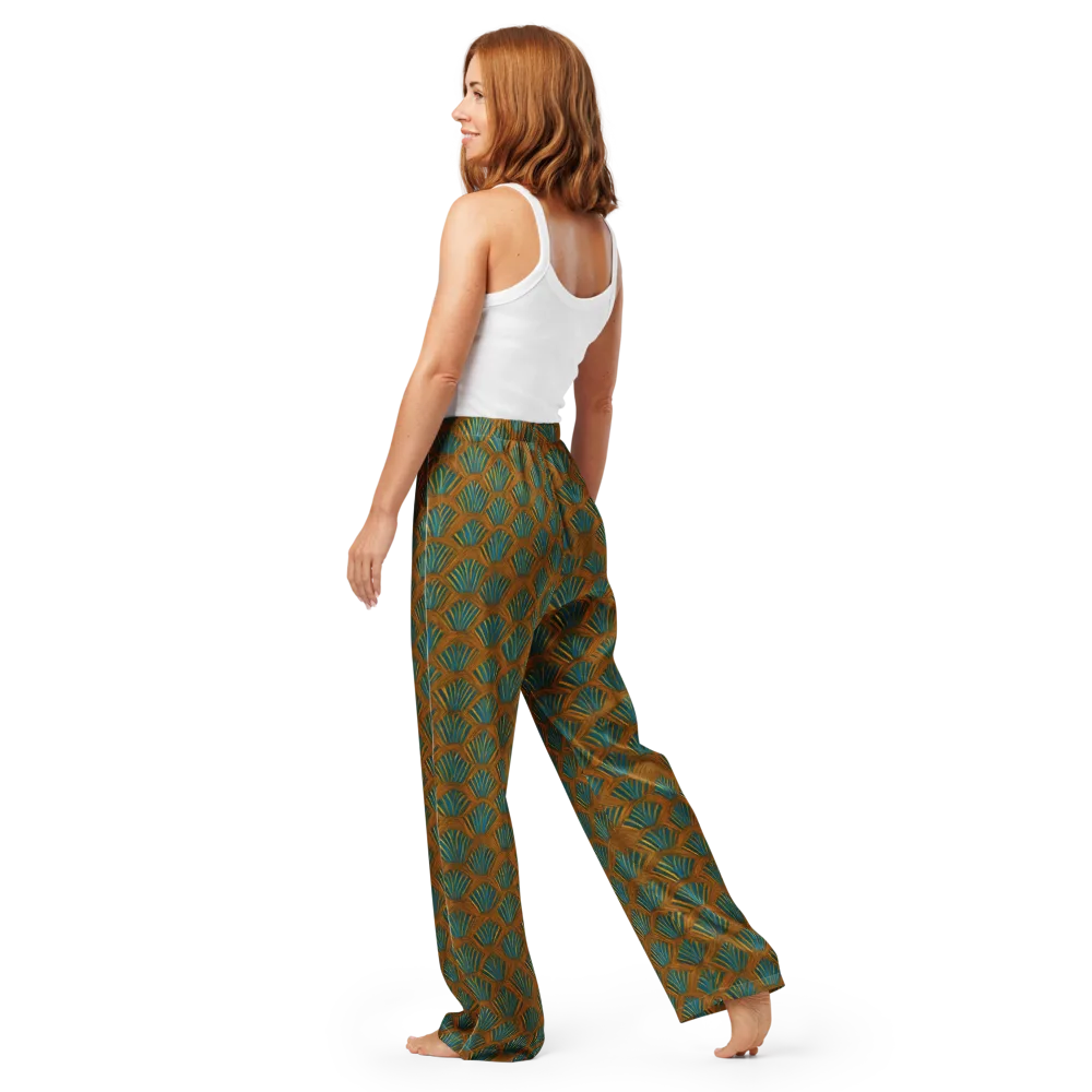 Gilded Fanfare on Women's Pajama Pants — Back