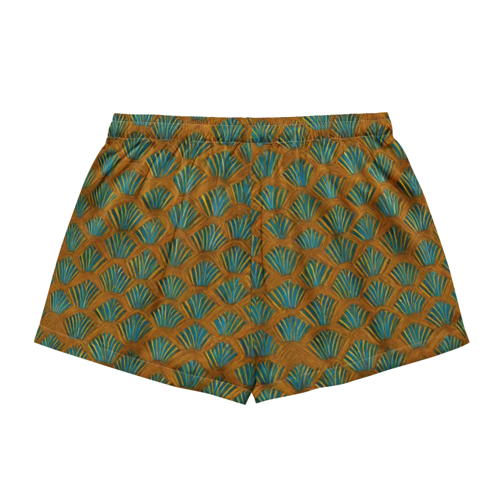 Gilded Fanfare on Women's Pajama Shorts — Back
